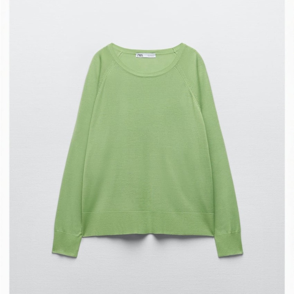 Basic Knit Sweater Apple 🍏 Green
